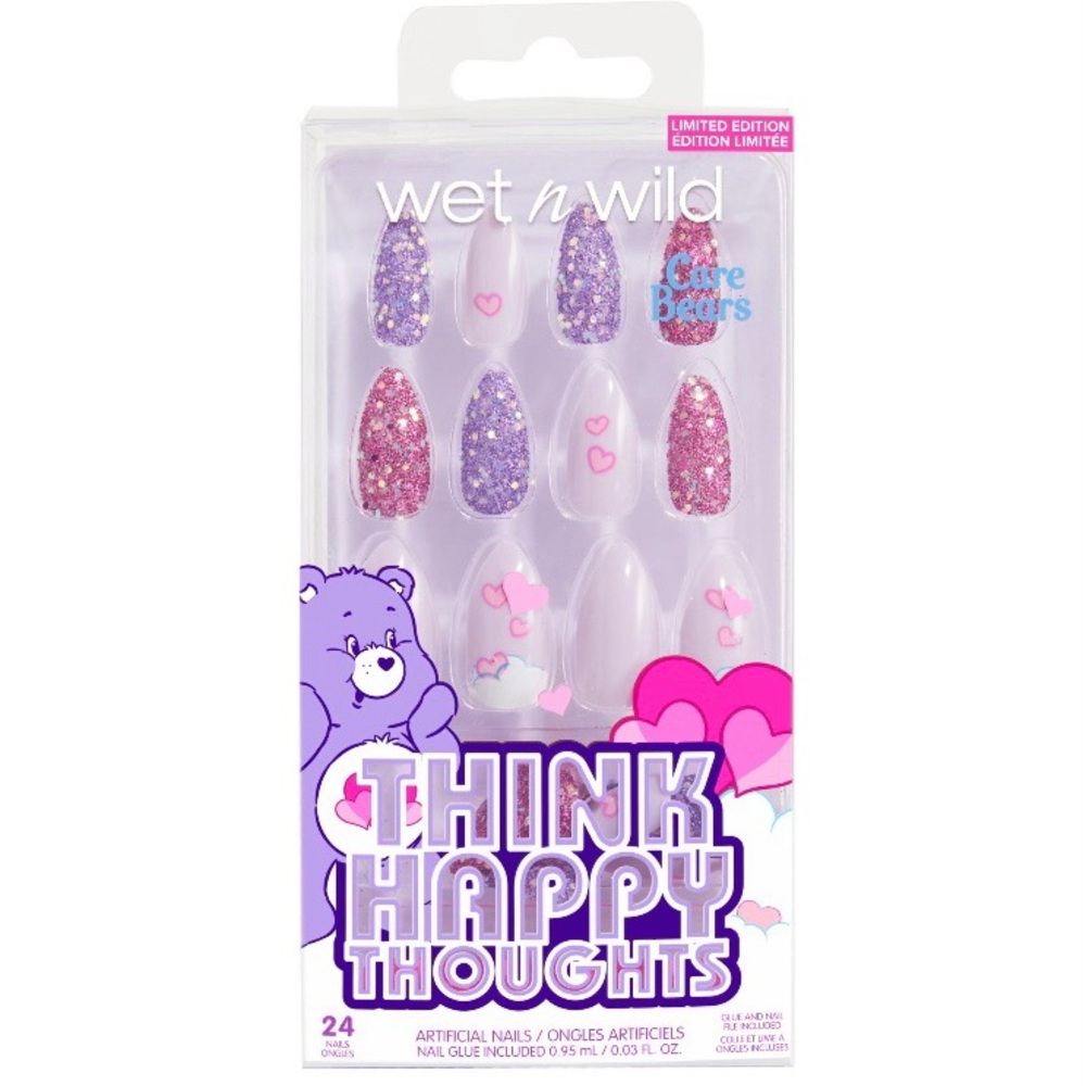 Wet n Wild Care Bears Collection Think Happy Thoughts Artificial Nails